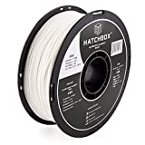 HATCHBOX ABS 3D Printer Filament, Dimensional Accuracy +/- 0.03 mm, 1 kg Spool, 1.75 mm, White, Model Number: 3D ABS-1KG1.75-WHT