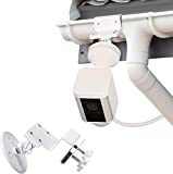 Wasserstein Weatherproof Gutter Mount Compatible with Ring Spotlight Cam Wired, Ring Spotlight Cam Battery - Greater Height for Your Ring Camera (White)