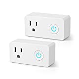 BN-LINK WiFi Heavy Duty Smart Plug Outlet, No Hub Required with Timer Function, White, Compatible with Alexa and Google Assistant, 2.4 Ghz Network Only (2 Pack)