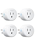 Govee Smart Plug, WiFi Plugs Work with Alexa & Google Assistant, Smart Outlet with Timer & Group Controller, WiFi Outlet for Home, No Hub Required, ETL & FCC Certified, 2.4G WiFi Only, 4 Pack