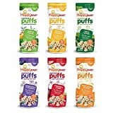 Happy Baby Organic Superfood Puffs, Variety Pack, 2.1 Ounce (Pack of 6)