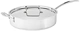 Cuisinart MCP33-30HN MultiClad Pro Triple Ply 5.5-Quart Saute Skillet, Saut Pan w/Helper & Cover