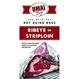 UMAi Dry Breathable Membrane Bags for Dry Aging Steak | Ribeye Striploin Sized | Dry Age Bags for Meat | Easy At Home Dry Aging in Your Refrigerator | Includes 3 Bags