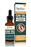 Organic Ear Oil for Ear Infections - Natural Eardrops for Infection Prevention, Swimmer's Ear & Wax Removal - Kids, Adults, Baby, Dog Earache Remedy - with Mullein, Garlic, Calendula, Made in USA