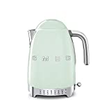 Smeg Pastel Green Stainless Steel 50's Retro Variable Temperature Kettle