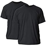 Gildan Men's Heavy Cotton T-Shirt, Style G5000, 2-Pack, Black, Large