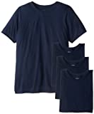 Gildan Men's Short Sleeve 4-Pack Polyester Performance T-Shirt, Navy, Large