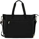 Breast Pump Bag for Working Moms Breastpump Bag Workplace Style Thermally Lined Tote Bag with Staging Mat for Carrying Pump Cooler and Pumping Accessories fits Brands Including Spectra S1 S2 Medela