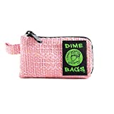 Dime Bags Padded Pouch with Soft Padded Interior | Protective Hemp Pouch for Glass with Removeable Smell Proof Bag (Pink, 5-Inch)