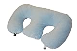 The TWIN Z PILLOW - Blue - 6 uses in 1 Twin Pillow ! Breastfeeding, Bottlefeeding, Tummy Time, Reflux, Support and Pregnancy Pillow! Contains no Foam!