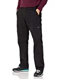 Wrangler Authentics Men's Relaxed Fit Stretch Cargo Pant, Black, 40W x 29L