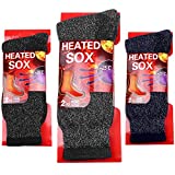 Falari 3-Pack Men's Winter Thermal Socks Heated Sox Ultra Warm for Out Door Activities