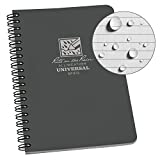 Rite in the Rain All-Weather Side-Spiral Notebook, 4 5/8" x 7", Gray Cover, Universal Pattern (No. 873)