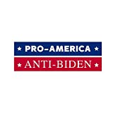 Pro America Anti Biden Political Bumper Sticker / 2020 Trump Republican Candidate Bumper Decal Sticker