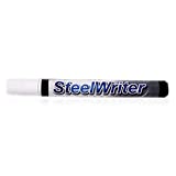 Steelwriter Metal Marking Paint Pen - White - Removable Industrial Marker For Writing & Drawing on Steel and other Metals, Wet Erase Removable, Best for Construction Workers, Fabrication, Welders, Pipefitter, Framers