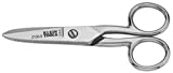 Klein Tools 2100-5 Electrician Scissors for Heavy-Duty Cutting, Corrosion Resistant, 5-1/4-Inch