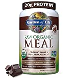 Tasty Organic Chocolate Meal Replacement Shake Vegan - Garden of Life - 20g Complete Plant Based Protein, Greens, Digestive Enzymes, Pro & Prebiotics for Easy Digestion  Non-GMO, Gluten-Free, 2.4 LB