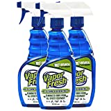Vapor Fresh Natural Sports Cleaning and Deodorizing Spray for Gym Equipment, Yoga Mats, Boxing Gloves and Sports Pads, 16 Ounces (3-Pack)