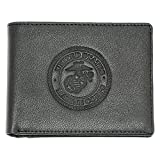 Rugged Rare US Marine Corps Classic Wallet, 100% Leather Handmade Bifold Wallet for Men, USMC