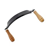 Felled Draw Shave Knife  8in Curved Draw Knife Curved Draw Shave Tool Woodworking Debarking Hand Tool