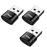 Ailun USB C Female to USB A Male Adapter 3 Pack Type C to A Charger Cable Adapter for iPhone 13 11 12 Mini Pro Max Galaxy Note 10 S20 Plus 20 S21 21 FE Ultra