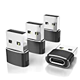 Elebase USB to USB C Adapter 4 Pack,Type C Female to A Male Charger Converter for Apple Watch Ultra iWatch 8 7,iPhone 14 13 12 11 Pro Plus Max,Airpods,iPad 9 10 Air 5 Mini 6,Samsung Galaxy S23 S22 S21