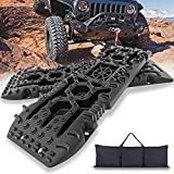 OFF ROAD BOAR Traction Boards with Jack Lift Base, Recovery Traction Tracks, Tire Ladder for Sand Snow Mud with Bag