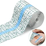 Transparent Dressing Adhesive Bandage Waterproof Bandage Clear Adhesive Bandages Stretch Tape for Tattoos Swimming (3.94 Inch x 10.94 Yard)