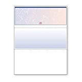 DocuGard Blue/Red Prismatic Top Check, 8.5 x 11 Inches, 24 lb, 500 Sheets, 1 Check Per Sheet (04532)