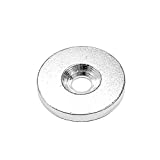 totalElement 3/4 Inch Countersunk Steel Disc, Blank Metal Strike Plates/Washers (75 Pack)