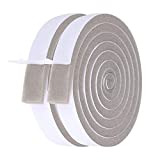 Foam Weather Stripping-2 Rolls, 1 Inch Wide X 3/8 Inch Thick Total 13 Feet Long, High Resilience Air Conditioner Foam Insulating Strip Open-Cell Foam Tape for Face Shield's Headband (6.5ft x 2 Rolls)