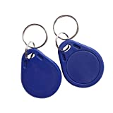 YARONGTECH RFID Key fob 13.56MHZ Access Control Tags - Blue Color (Pack of 10)