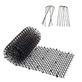 Homarden Outdoor Training Mat for Cats (13 ft) - Cat Scat Mat Indoor and Outdoor - Cat Spikes with 12 Garden Staples to Keep of Dog Off Couch and Keep Cats Out of Yard
