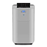 Whynter Elite ARC-122DHP 12,000 BTU Dual Hose Portable Air Conditioner and Portable Heater with Dehumidifier and Fan for Rooms Up to 400 Sq Ft, Includes Activated Carbon Filter and Storage Bag, Silver