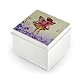 Matte White Enchanted Fairy 18 Note Ballerina Musical Jewelry Box - Many Songs to Choose - Choose Your Song Piano Sonata in Minor Op 90 (Beethoven)