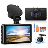 Dash Camera for Cars, Super Night Vision Dash Cam Front and Rear with 32G SD Card, 1080P FHD DVR Car Dashboard Camera DashCam with G-Sensor, Parking Monitor, Loop Recording, Motion Detection 2023