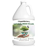 OrganicMatters Natural Weed Killer Spray, No Glyphosate, People, Pets and Eco-Friendly, Results in Less Than 24-Hours (128 oz Gallon Refill)