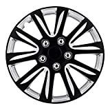Pilot Automotive WH546-16B-BS 16 Inch Premier Camry Style Black Universal Hubcap Wheel Covers for Cars - Set of 4 - Fits Most Cars