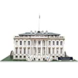 CubicFun 3D Puzzles Small US Architecture Building Paper Craft Model Kits Toys Gifts for Adults and Teens, White House