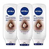 NIVEA Cocoa Butter In Shower Lotion, Body Lotion for Dry Skin, 13.5 Fl Oz (Pack of 3)