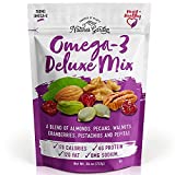 Nature's Garden Omega-3 Deluxe Mix  Power Up Omega Deluxe Trail Mix, Heart Healthy, Gluten Free, Antioxidant Rich, Cholesterol Free, Sodium Free, No Artificial Ingredients  26 Oz Bag (Pack of 1)