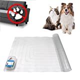 JSBH Upgraded Scat Mat - 30 x 16-inch Indoor Electronic Pet Shock Pad, Keep Pets Off Couch and Furniture Repellent/Deterrent ScatMat Training Mats for Dogs & Cats with LED Indicator
