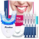 Teeth Whitening Kit With LED Light For Sensitive Teeth,Teeth Whitener With 2xDouble-Sided Silicone Mouth Tray,10xCarbamide Peroxide Teeth Whitening Gel,Help Remove Teeth Stain From Coffee And Nicotine