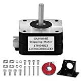 OUYANG Nema 17 Stepper Motor 130mN.m 1.8 Degree with Bracket and 1M XH Cable for CNC,3D Printer(17HS4023,1 PCS)