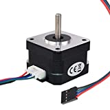 MybotOnline Nema 17 Pancake Stepper Motor 28.33oz-in 1.2A 30mm Bipolar 1.8 Degree 4-Lead for 3D Printer CNC Extruder