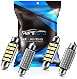 Marsauto 578 LED Bulbs Extremely Bright 400LM 2835 Chipsets for LED Interior Dome Map Door Lights Bulbs 211-2 212-2 569 6411 6451 41mm 42mm 1.59inch 6500K White (Pack of 4)