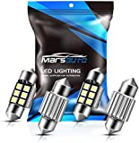 Marsauto DE3175 LED Bulb 31mm Festoon LED Bulbs White 1.2inch Super Bright 300LM 6500K 2835SMD 3175 DE3021 3022 3021 for Car Interior Dome Map License Plate Lights 4 Pack