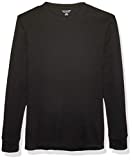 Amazon Essentials Men's Regular-Fit Long-Sleeve Waffle Shirt, Black, XX-Large