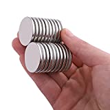 Super Strong Neodymium Disc Magnets, Powerful N52 Rare Earth Magnets for Fridge, DIY, Building, Scientific, Craft, and Office Magnets- 1.26 inch x 1/8 inch (20)