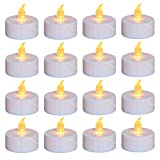 Nancia Tea Lights, 100PACK Flameless LED Tea Lights Candles, Flickering Warm Yellow, 100 Hours Battery-Powered Tea Light, Ideal Party, Wedding, Birthday, Gifts Home Decoration (100 Pack)